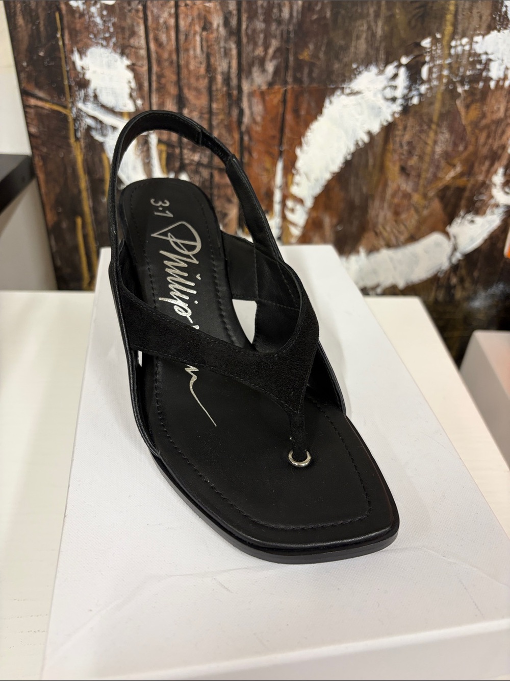 3.1 Phillip Lim ID Dbl Strap Sandal Black Size 36
